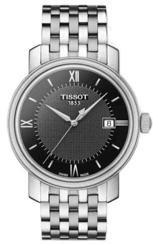 Buy Shop Tissot Bridgeport Black Dial Silver Steel Strap Watch For Women - T097.010.11.058.00 USA Online