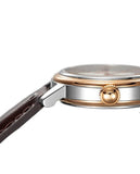 Buy Shop Tissot Bridgeport Lady White Dial Brown Leather Strap Watch For Women - T097.010.26.118.00 USA Online