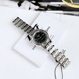 Buy Shop Tissot Carson Automatic Black Dial Silver Steel Strap Watch For Women - T085.207.11.051.00 USA Online