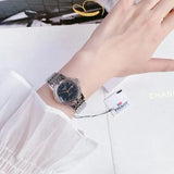 Buy Shop Tissot Carson Automatic Black Dial Silver Steel Strap Watch For Women - T085.207.11.051.00 USA Online