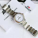 Buy Shop Tissot Carson Automatic Silver Dial Two Tone Steel Strap Watch For Women - T085.207.22.011.00 USA Online