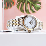 Buy Shop Tissot Carson Automatic Silver Dial Two Tone Steel Strap Watch For Women - T085.207.22.011.00 USA Online