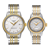 Buy Shop Tissot Carson Automatic Silver Dial Two Tone Steel Strap Watch For Women - T085.207.22.011.00 USA Online