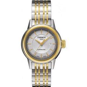 Buy Shop Tissot Carson Automatic Silver Dial Two Tone Steel Strap Watch For Women - T085.207.22.011.00 USA Online