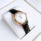 Buy Shop Tissot Carson Automatic White Dial Brown Leather Strap Watch For Women - T085.207.36.011.00 USA Online