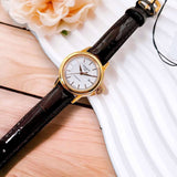 Buy Shop Tissot Carson Automatic White Dial Brown Leather Strap Watch For Women - T085.207.36.011.00 USA Online