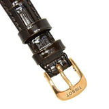 Buy Shop Tissot Carson Automatic White Dial Brown Leather Strap Watch For Women - T085.207.36.011.00 USA Online