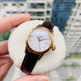 Buy Shop Tissot Carson Lady Steel Quartz Brown Leather Strap Watch For Women - T085.210.36.011.00 USA Online