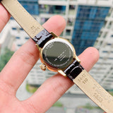 Buy Shop Tissot Carson Lady Steel Quartz Brown Leather Strap Watch For Women - T085.210.36.011.00 USA Online