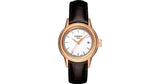 Buy Shop Tissot Carson Lady Steel Quartz Brown Leather Strap Watch For Women - T085.210.36.011.00 USA Online