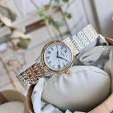 Buy Shop Tissot Carson Lady White Dial Two Tone Steel Strap Watch For Women - T085.210.22.013.00 USA Online