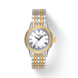 Buy Shop Tissot Carson Lady White Dial Two Tone Steel Strap Watch For Women - T085.210.22.013.00 USA Online