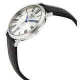 Buy Shop Tissot Carson Premium Silver Dial Black Leather Strap Watch For Men - T122.410.16.033.00 USA Online