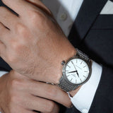 Buy Shop Tissot Carson Powermatic 80 Silver Dial Silver Steel Strap Watch For Men - T085.407.11.011.00 USA Online