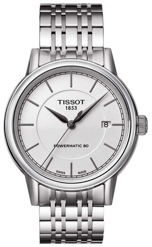 Buy Shop Tissot Carson Powermatic 80 Silver Dial Silver Steel Strap Watch For Men - T085.407.11.011.00 USA Online