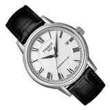 Buy Shop Tissot Carson Powermatic 80 White Dial Black Leather Strap Watch For Men - T085.407.16.013.00 USA Online