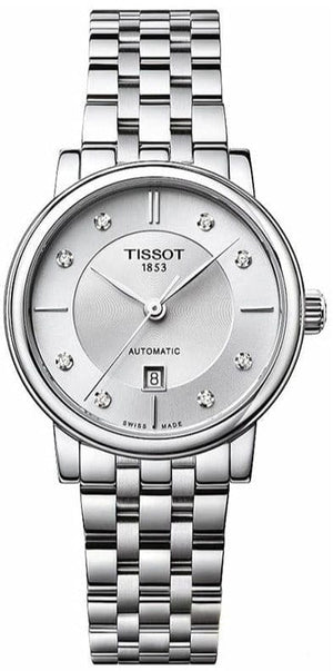 Buy Shop Tissot Carson Premium Automatic Lady Diamonds Silver Dial Silver Steel Strap Watch for Women - T122.207.11.036.00 USA Online