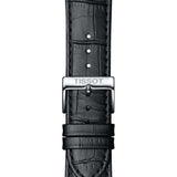 Buy Shop Tissot Carson Premium Automatic Lady Silver Dial Black Leather Strap Watch for Women - T122.207.16.033.00 USA Online