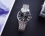 Buy Shop Tissot Carson Premium Black Dial Silver Steel Strap Watch For Men - T122.410.11.053.00 USA Online