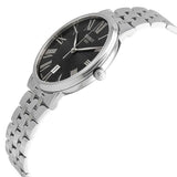 Buy Shop Tissot Carson Premium Black Dial Silver Steel Strap Watch For Men - T122.410.11.053.00 USA Online