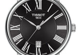 Buy Shop Tissot Carson Premium Black Dial Silver Steel Strap Watch For Men - T122.410.11.053.00 USA Online