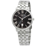Buy Shop Tissot Carson Premium Black Dial Silver Steel Strap Watch For Men - T122.410.11.053.00 USA Online