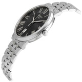 Buy Shop Tissot Carson Premium Black Dial Silver Steel Strap Watch For Men - T122.410.11.053.00 USA Online