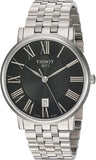 Buy Shop Tissot Carson Premium Black Dial Silver Steel Strap Watch For Men - T122.410.11.053.00 USA Online