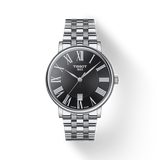 Buy Shop Tissot Carson Premium Black Dial Silver Steel Strap Watch For Men - T122.410.11.053.00 USA Online