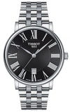 Buy Shop Tissot Carson Premium Black Dial Silver Steel Strap Watch For Men - T122.410.11.053.00 USA Online