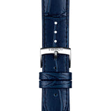 Buy Shop Tissot Carson Premium Blue Dial Blue Leather Strap Watch For Men - T122.410.16.043.00 USA Online