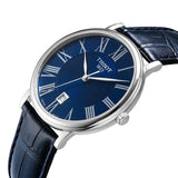 Buy Shop Tissot Carson Premium Blue Dial Blue Leather Strap Watch For Men - T122.410.16.043.00 USA Online