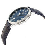 Buy Shop Tissot Carson Premium Blue Dial Blue Leather Strap Watch For Men - T122.410.16.043.00 USA Online