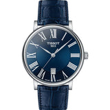 Buy Shop Tissot Carson Premium Blue Dial Blue Leather Strap Watch For Men - T122.410.16.043.00 USA Online