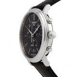 Buy Shop Tissot Carson Premium Chronograph Black Dial Black Leather Strap Watch For Men - T122.417.16.051.00 USA Online