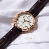 Buy Shop Tissot Carson Premium Chronograph Silver Dial Brown Leather Strap Watch For Men - T122.417.36.033.00 USA Online