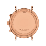 Buy Shop Tissot Carson Premium Chronograph Silver Dial Brown Leather Strap Watch For Men - T122.417.36.033.00 USA Online