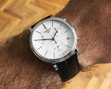 Buy Shop Tissot Carson Premium Chronograph White Dial Brown Leather Strap Watch For Men - T122.417.16.011.00 USA Online