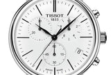 Buy Shop Tissot Carson Premium Chronograph White Dial Brown Leather Strap Watch For Men - T122.417.16.011.00 USA Online
