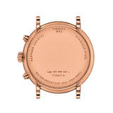 Buy Shop Tissot Carson Premium Chronograph White Dial Brown Leather Strap Watch For Men - T122.417.36.011.00 USA Online