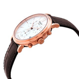 Buy Shop Tissot Carson Premium Chronograph White Dial Brown Leather Strap Watch For Men - T122.417.36.011.00 USA Online