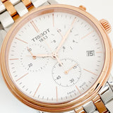 Buy Shop Tissot Carson Premium Chronograph White Dial Two Tone Steel Strap Watch For Men - T122.417.22.011.00 USA Online