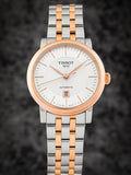 Buy Shop Tissot T Classic Carson Premium 30 White Dial Two Tone Steel Strap Watch for Women - T122.207.22.031.01 USA Online