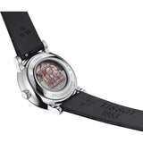 Buy Shop Tissot Carson Premium Lady Born to Be Brace Special Edition Silver Dial Black Leather Strap Watch for Women - T122.207.16.036.00 USA Online