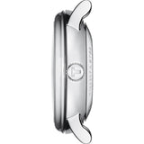 Buy Shop Tissot Carson Premium Lady Born to Be Brace Special Edition Silver Dial Black Leather Strap Watch for Women - T122.207.16.036.00 USA Online