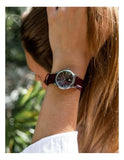 Buy Shop Tissot Carson Premium Lady Maroon Dial Maroon Leather Strap Watch For Women - T122.210.16.373.00 USA Online