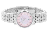 Buy Shop Tissot Carson Premium Lady Mother of Pearl Pink Dial Silver Steel Strap Watch For Women - T122.210.11.159.00 USA Online
