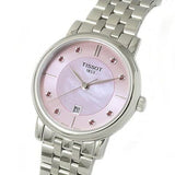 Buy Shop Tissot Carson Premium Lady Mother of Pearl Pink Dial Silver Steel Strap Watch For Women - T122.210.11.159.00 USA Online