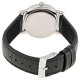 Buy Shop Tissot Carson Premium Lady Silver Dial Black Leather Strap Watch For Women - T122.210.16.033.00 USA Online