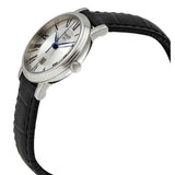 Buy Shop Tissot Carson Premium Lady Silver Dial Black Leather Strap Watch For Women - T122.210.16.033.00 USA Online